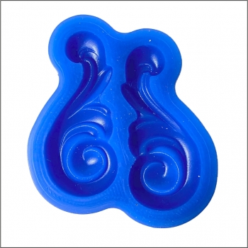 Silikon Form/ Mould 2 Schnörkel Nr.233